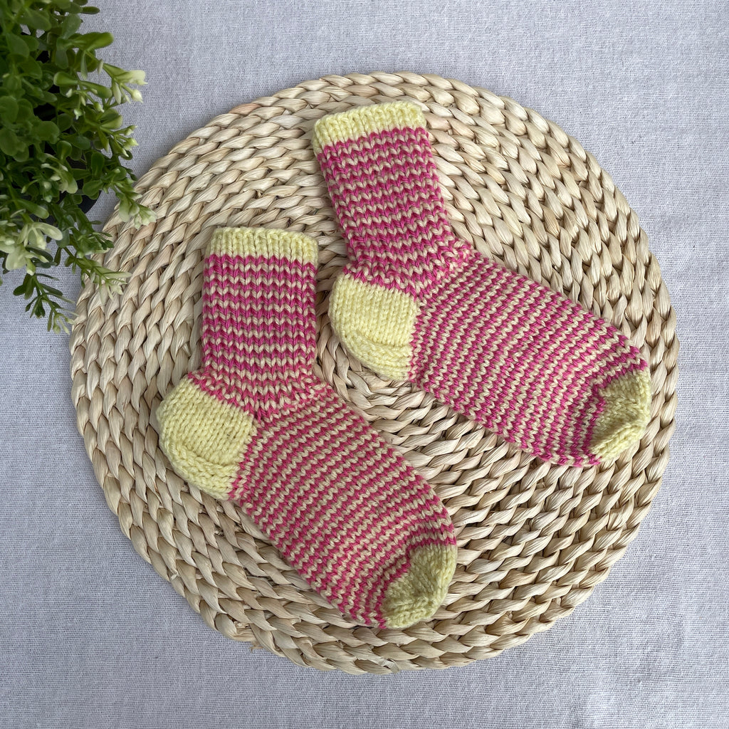 Knitted kids socks