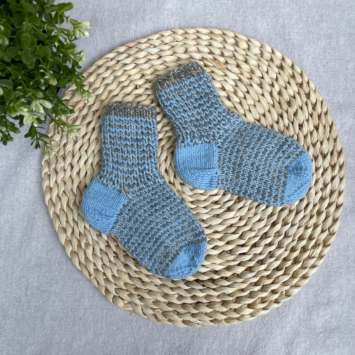 Knitted kids socks