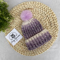Knitted Kids Beanie with a fluffy pom-pom