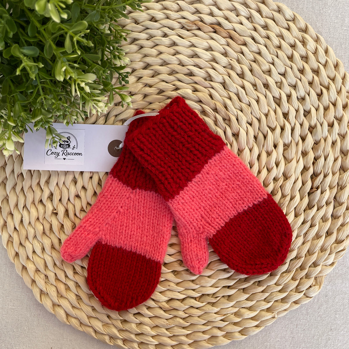 Hand Knit Kids Mittens