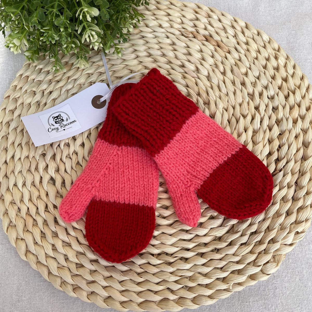 Hand Knit Kids Mittens
