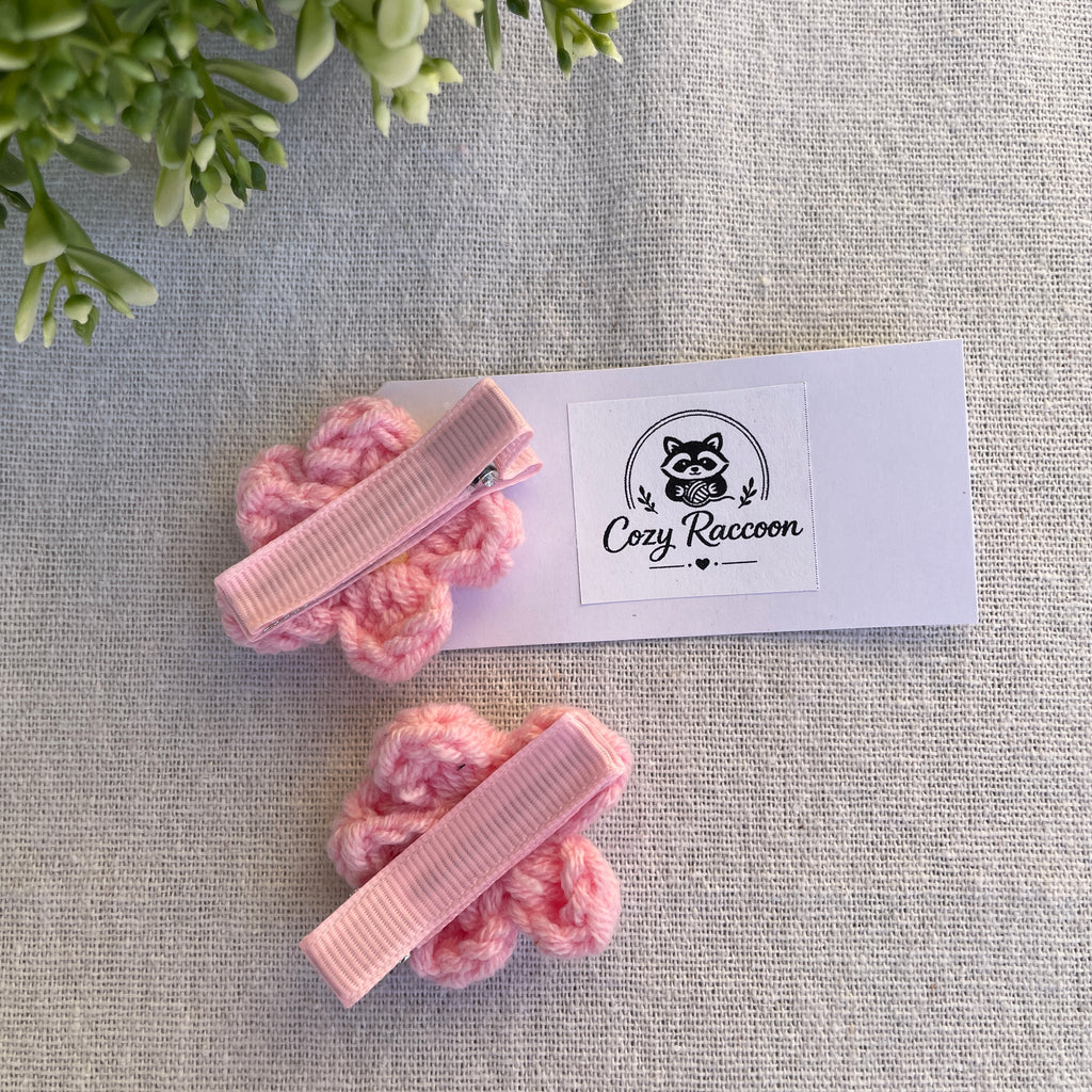 Set of 2 Hair Clips "Flower"