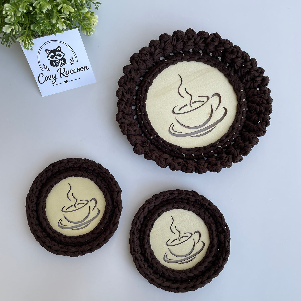 Crochet Coaster Set (3 pc)