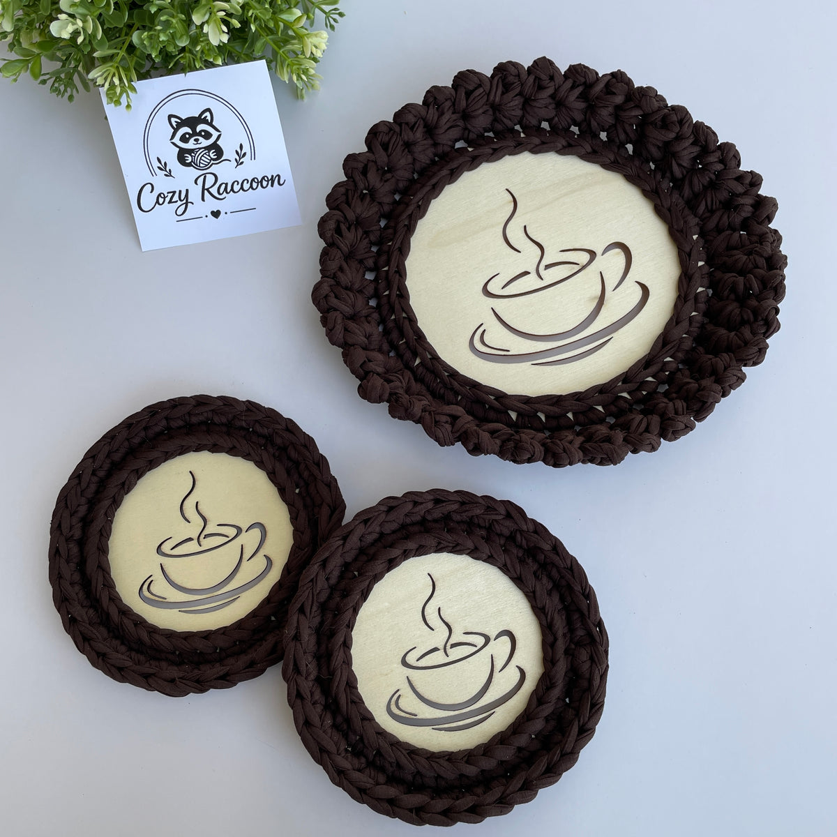 Crochet Coaster Set (3 pc)