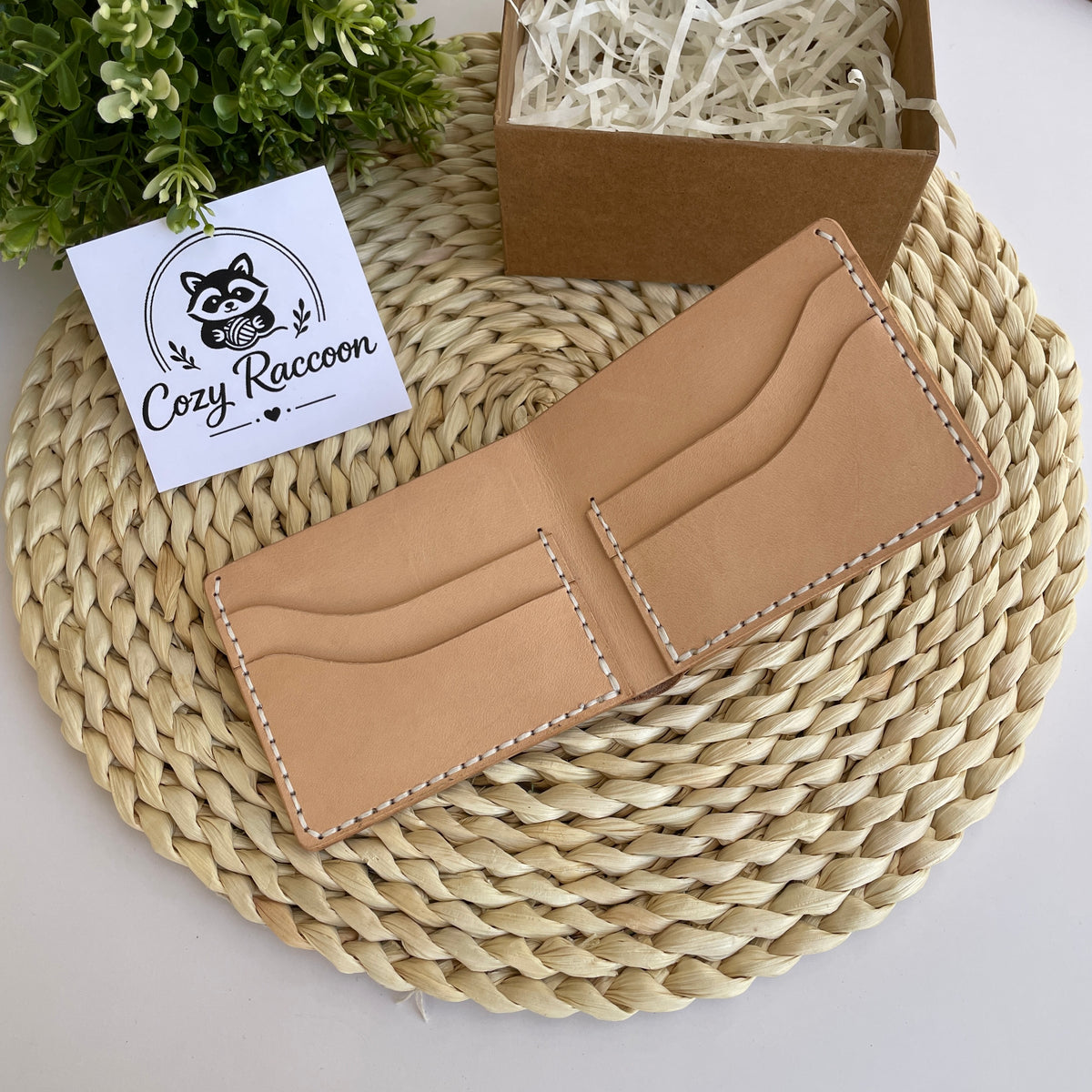 Handmade Genuine Leather Wallet (4 cards)