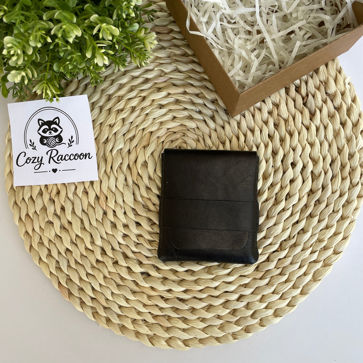 Handmade Everyday Cary Card Holder, Hand-Stitched Genuine Leather Wallet